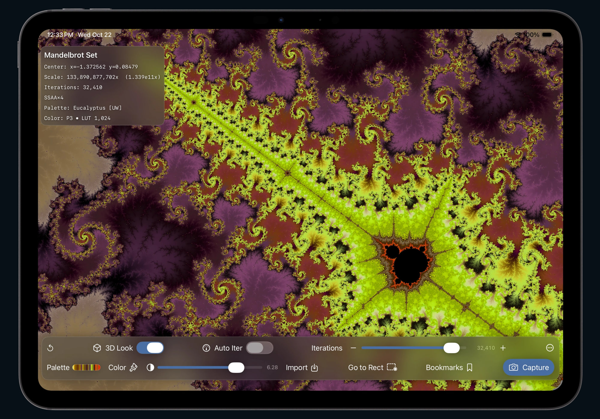 Fractal artwork accompanying How to Explore the Mandelbrot Set on iPhone / iPad