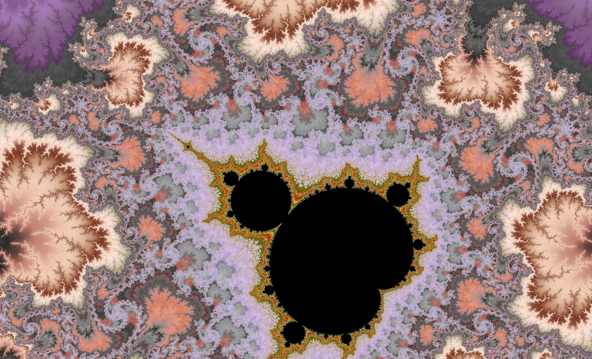 Fractal artwork accompanying 𝛑 and Fractals: Is There a Connection?