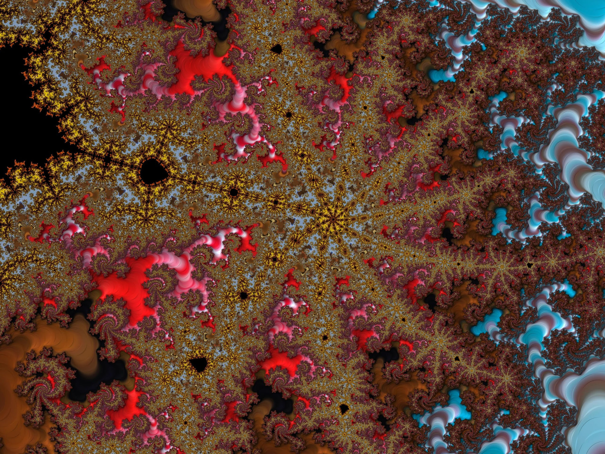 Fractal artwork accompanying When Math Dreams: The Hidden Stories Inside the Mandelbrot Set