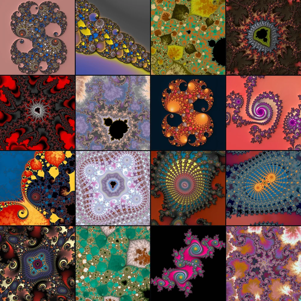 Fractal montage created in Mandelbrot Metal, image 2