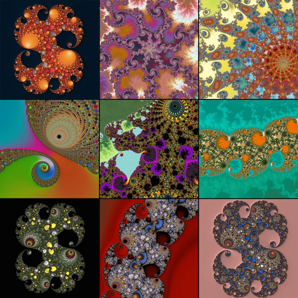 Fractal montage created in Mandelbrot Metal, image 3
