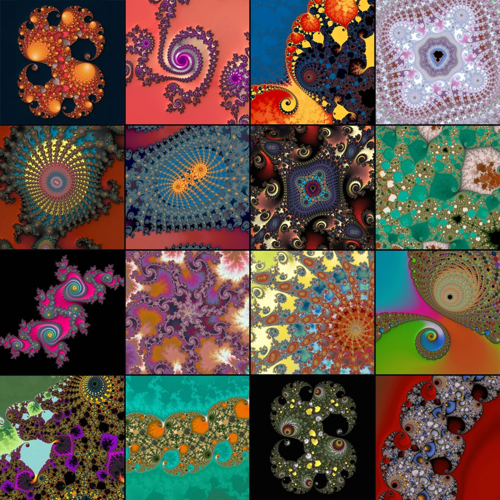 Fractal montage created in Mandelbrot Metal, image 4