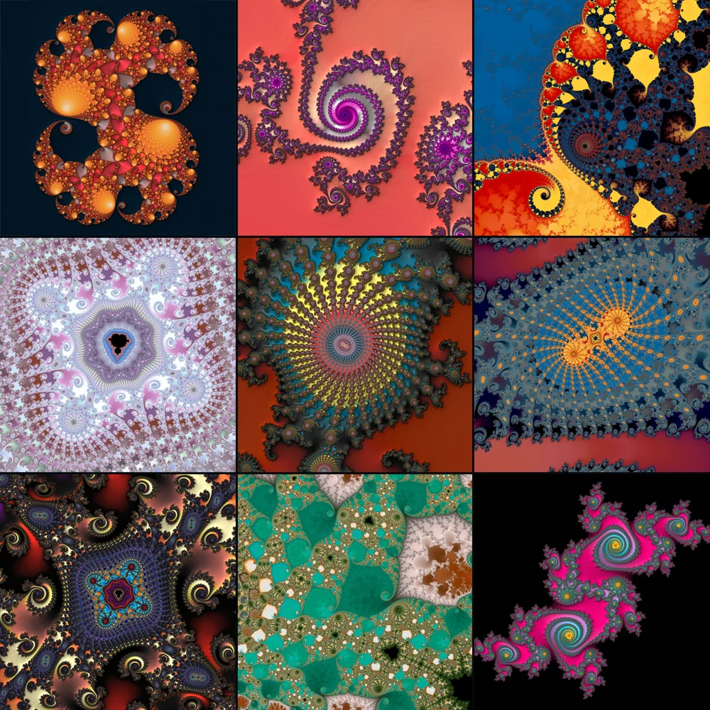 Fractal montage created in Mandelbrot Metal, image 5