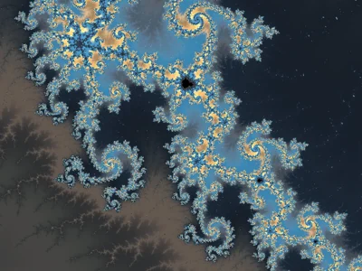 Milky Way in Blue & Gold fractal preview