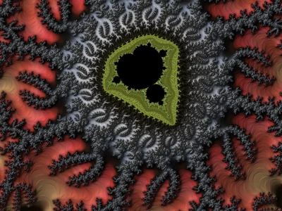 Green Cardioid 3D fractal preview