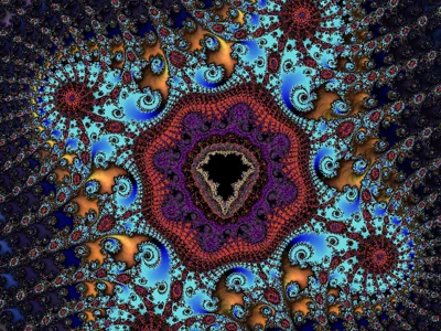 Mini Mandelbrot & Four Spirals fractal preview